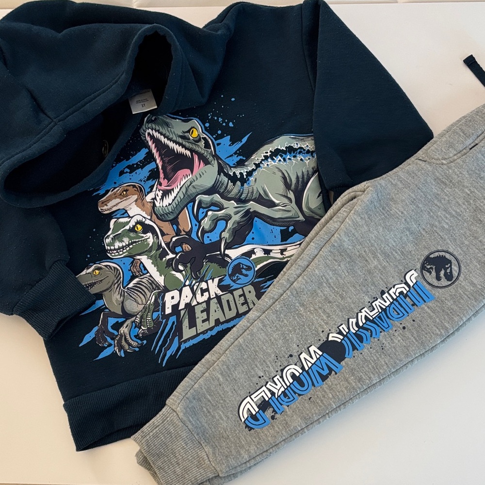 Jurassic World Dinosaur Hoodie and Joggers Set